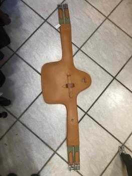 Pfiff Stollengurt aus Leder hellbraun